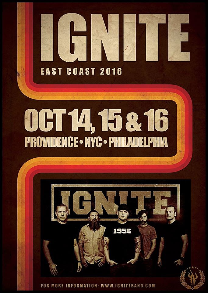 Ignite touring, doing a Northeast weekend (UPDATE: rescheduled for February)