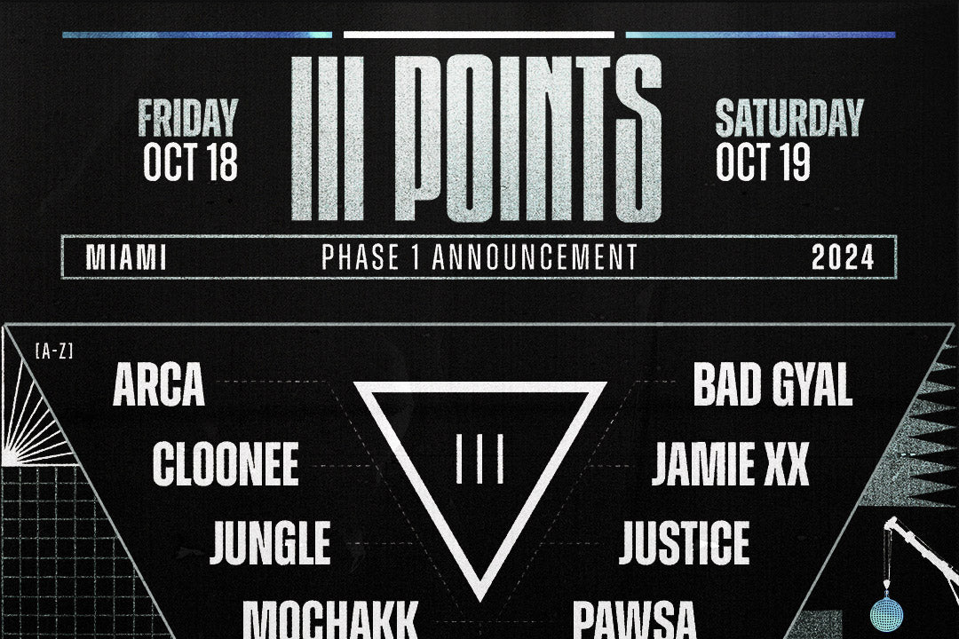 III Points initial lineup (Arca, Justice, Jamie xx, Bad Gyal, Toro y Moi, JUNGLE, more)