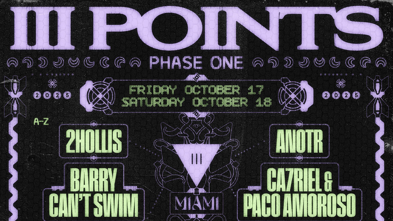 III Points initial 2025 lineup (Turnstile, Mk.gee, Denzel Curry, Darkside, Peggy Gou, more)