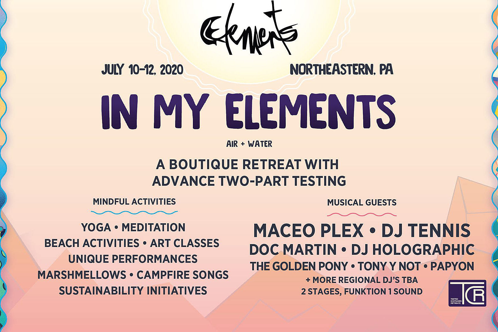 PA retreat/electronic fest happening this weekend with 2-part COVID-19 testing