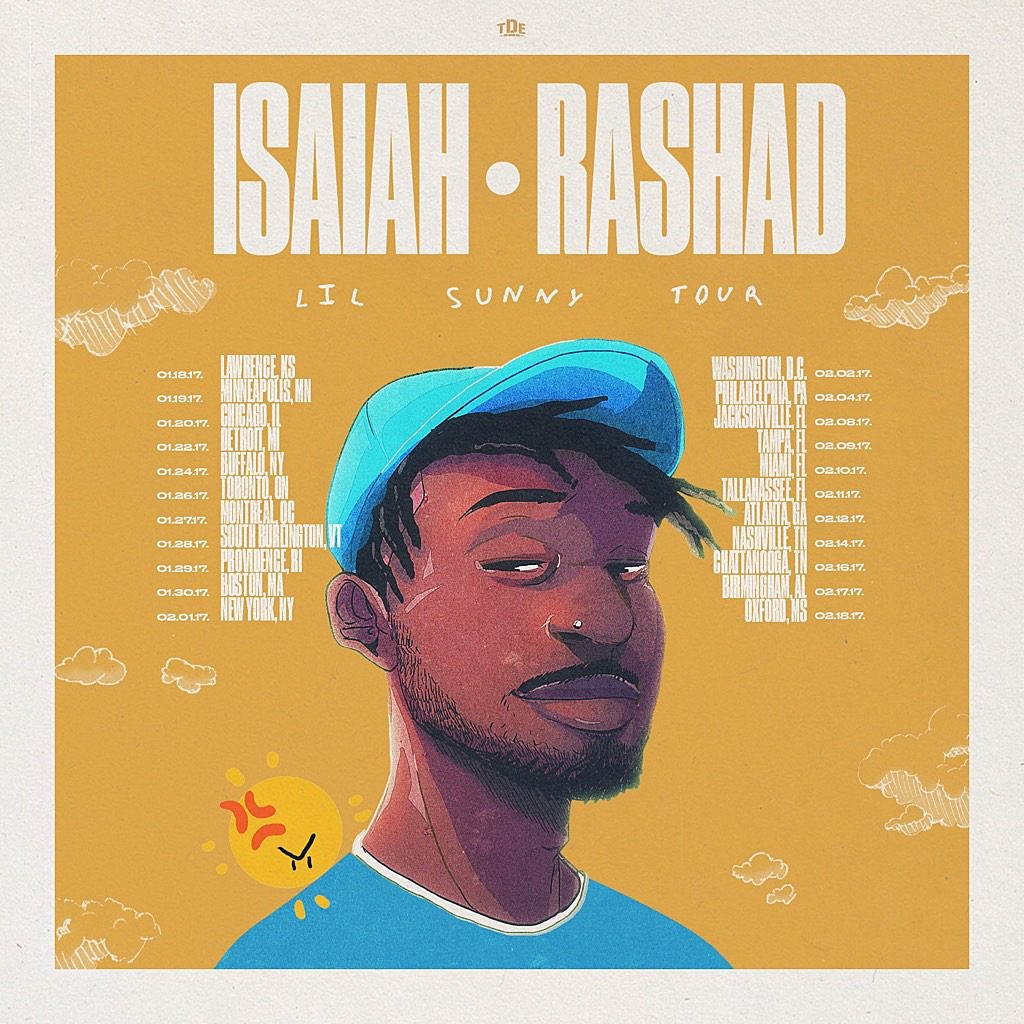 Isaiah Rashad announces 2017 tour