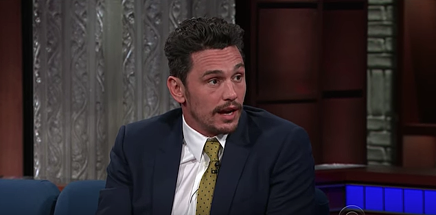 James Franco calls sexual misconduct allegations “not accurate” on ‘Colbert’