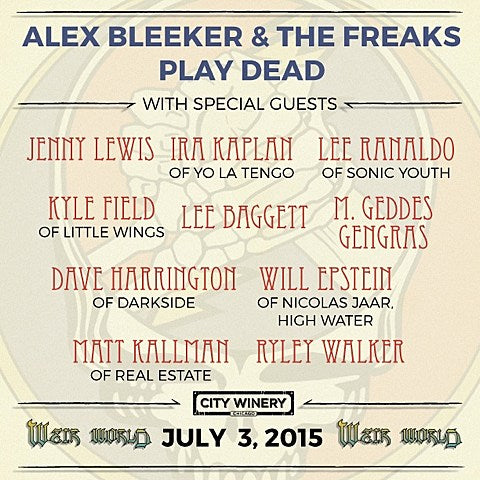 Jenny Lewis added to Alex Bleeker’s Grateful Dead tribute at City Winery Chicago (which is in Dead mode all week)