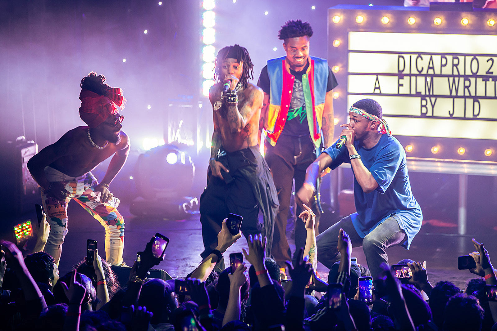 J.I.D played Irving Plaza with Saba & EarthGang (pics & videos), touring with Logic