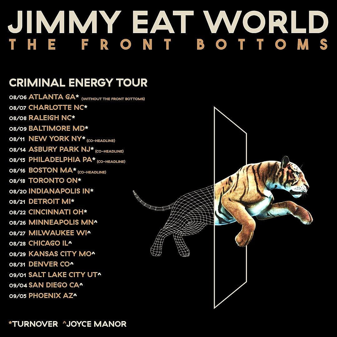 Jimmy Eat World & Front Bottoms tour on presale (password here)