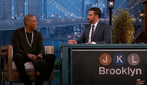 Kimmel at BAM this week, turned Two Boots into Sal’s Pizza, took audience to Jay-Z tidal show at Barclays & more