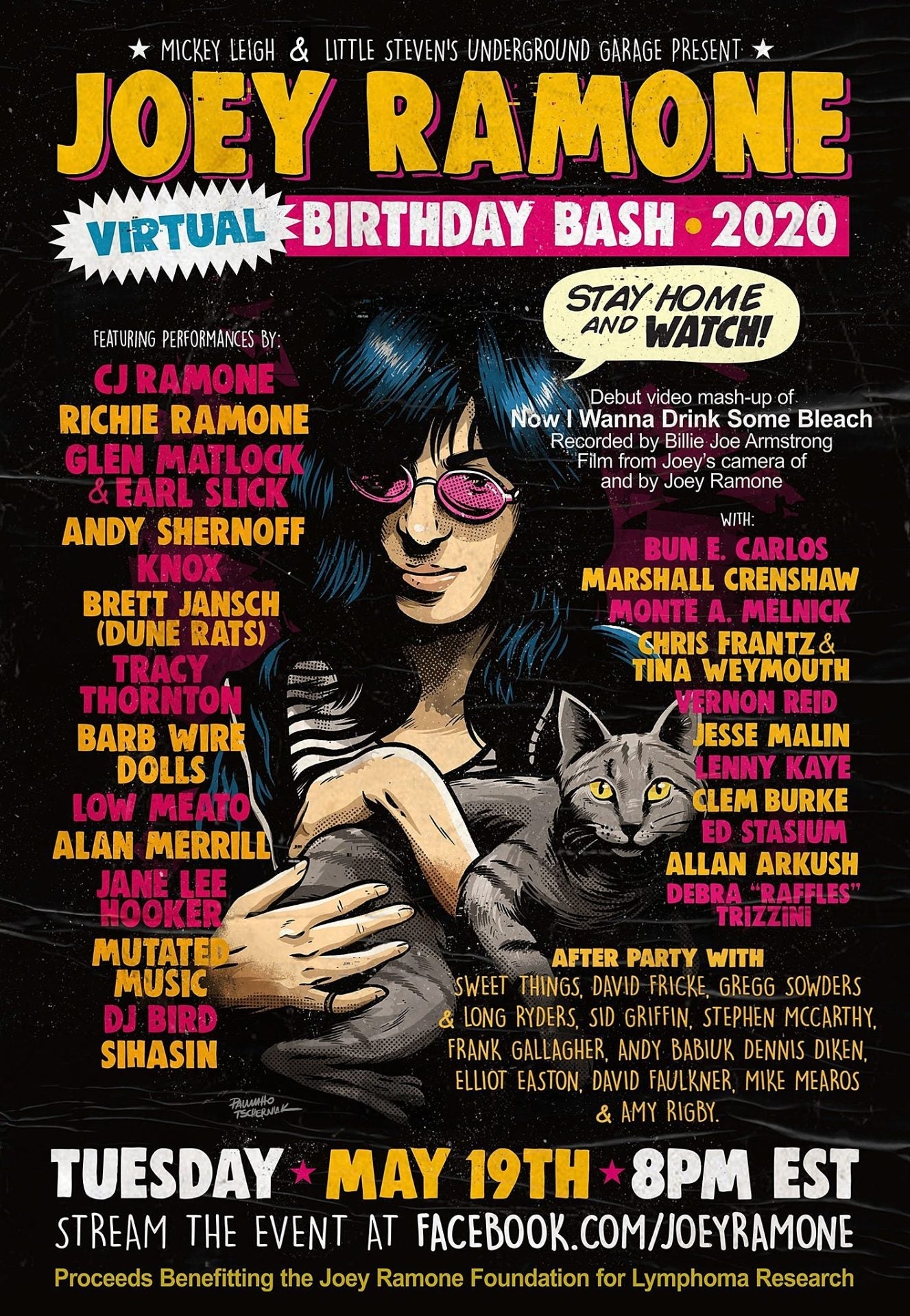 Joey Ramone Birthday Bash livestream is tonight with Billie Joe Armstrong & more