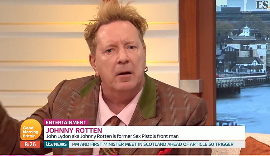 John Lydon backs Brexit, defends Trump on UK morning show