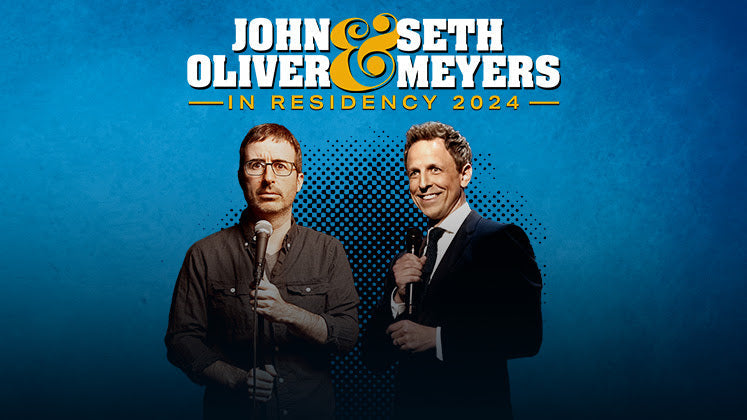John Oliver & Seth Meyers @  Beacon Theatre on BrooklynVegan presale (password here)
