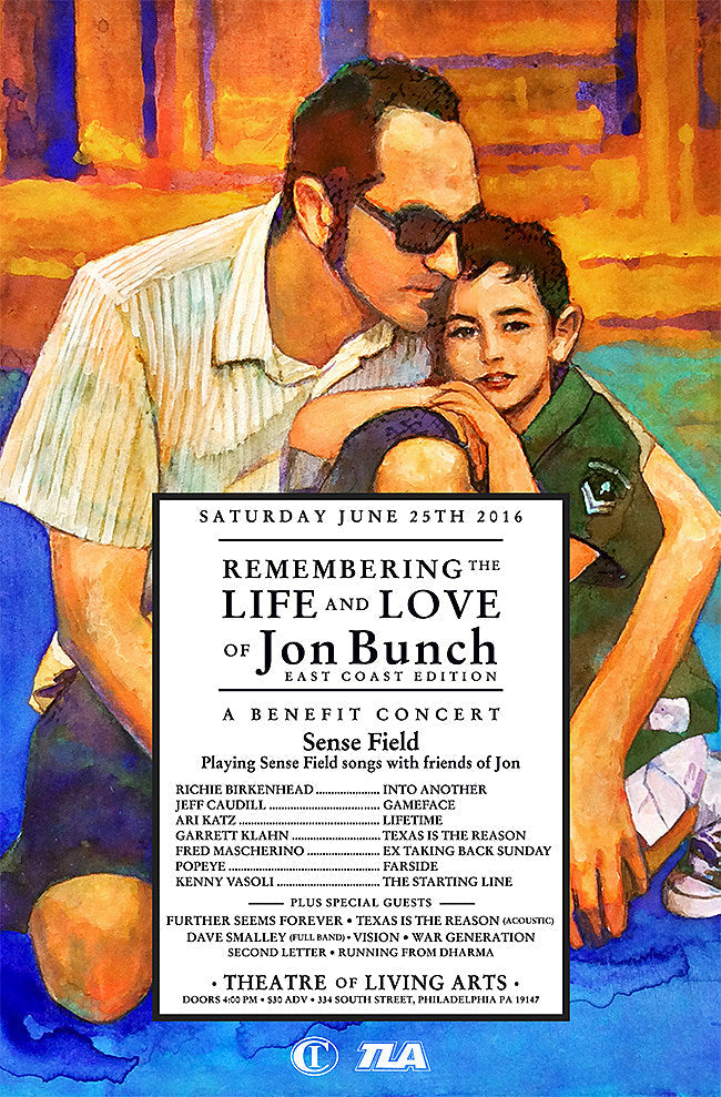 Jon Bunch tribute happening in Philly w/ Sense Field, Further Seems Forever, War Generation, Texas Is the Reason, more
