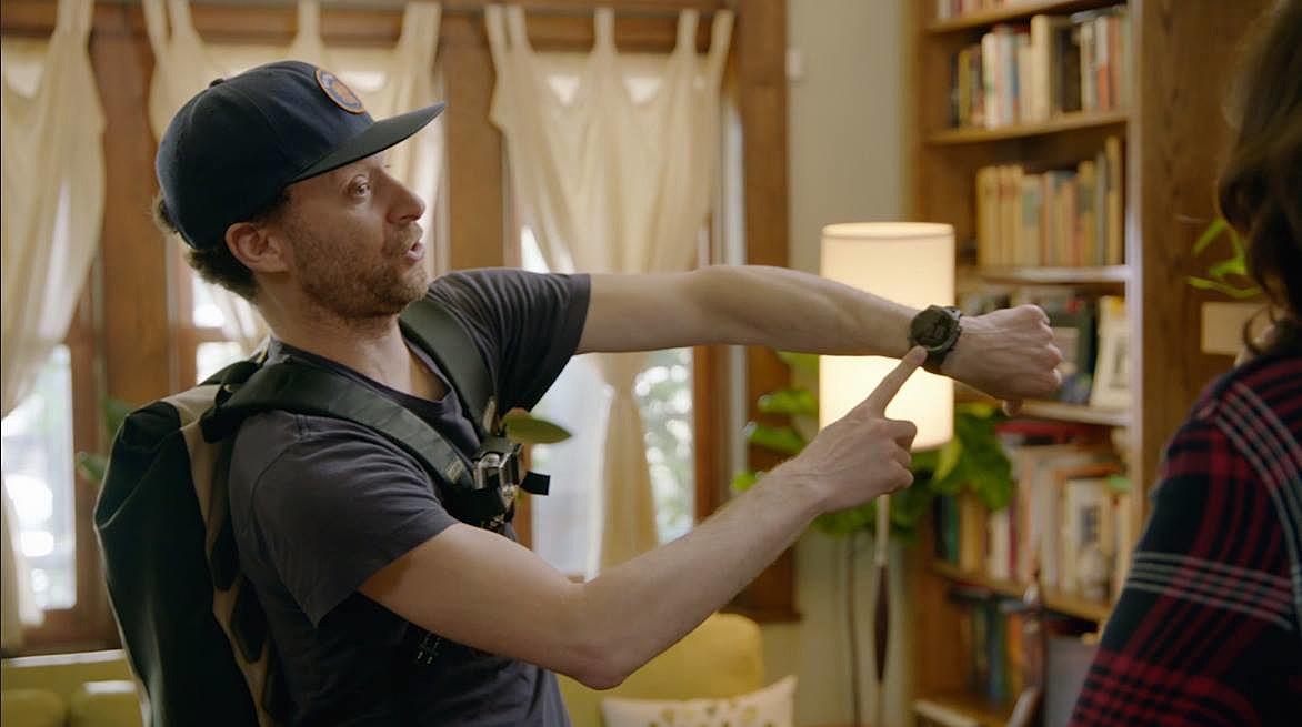 Jon Glaser loves gear on new TV show, talking with clarinetist Anat Cohen at National Sawdust