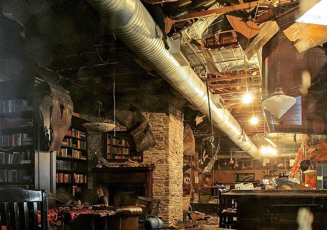 Union Hall still closed after fire (look at this photo from inside) ++ show updates