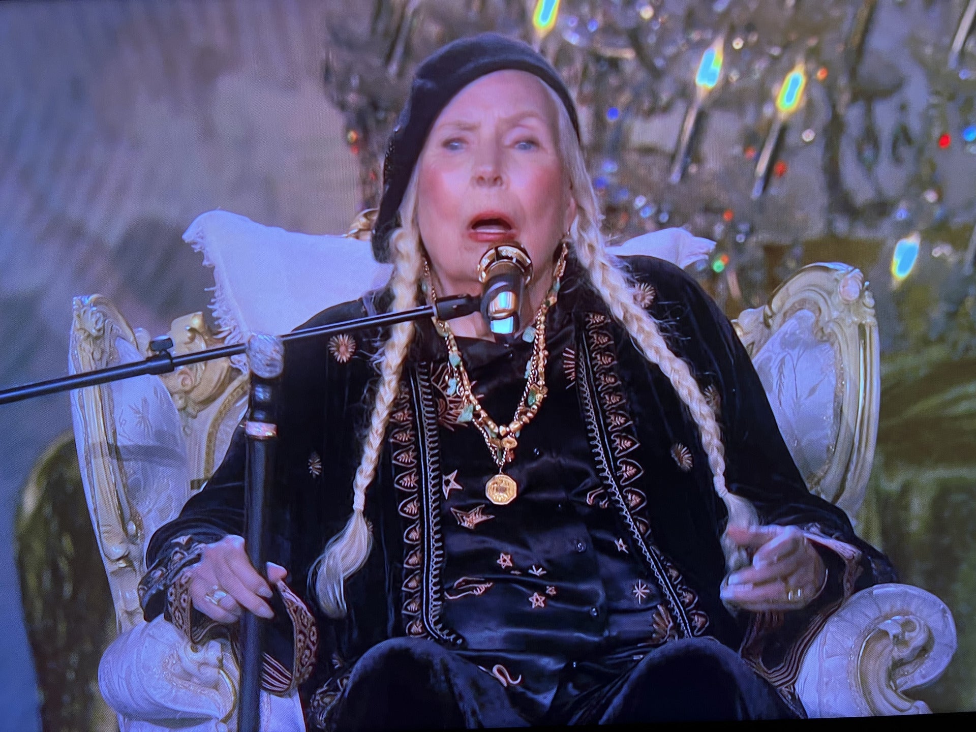 Watch Joni Mitchell perform “Both Sides, Now” with Brandi Carlile & more on the Grammys