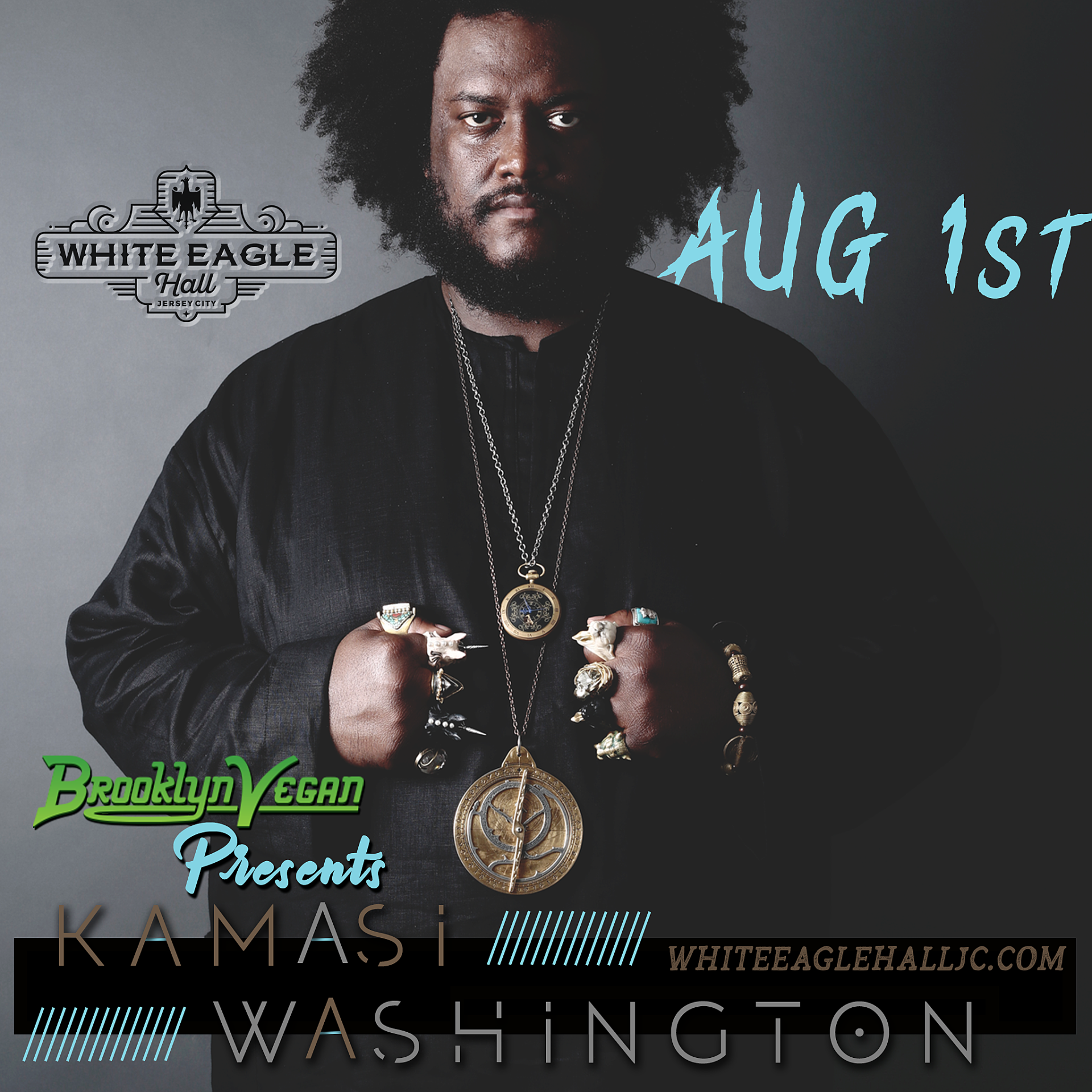 Kamasi Washington expands tour, playing Jersey City (BrooklynVegan Presents)