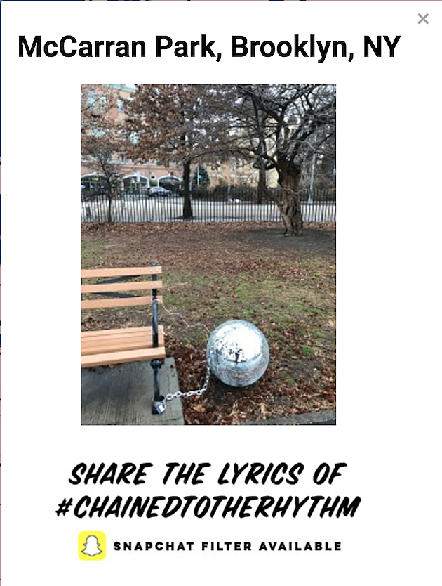 Katy Perry left a disco ball in McCarren Park