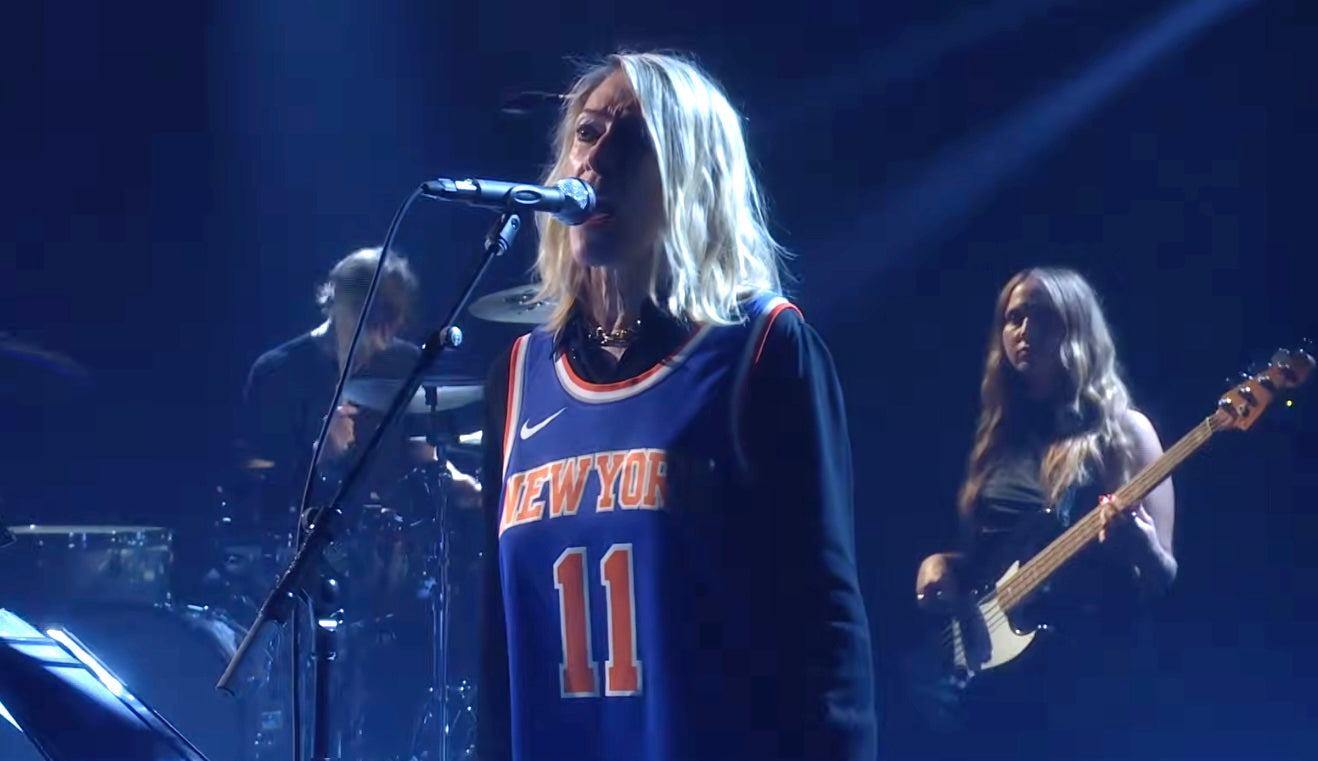 Kim Gordon played Fallon in a Jalen Brunson Knicks jersey (watch), adds 2nd Brooklyn show to tour