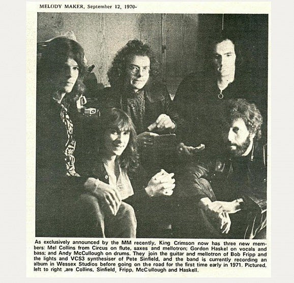Early ’70s King Crimson vocalist Gordon Haskell, RIP