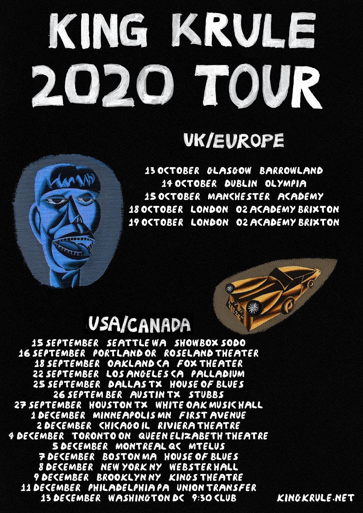 King Krule shares full live show video, reschedules 2020 tour