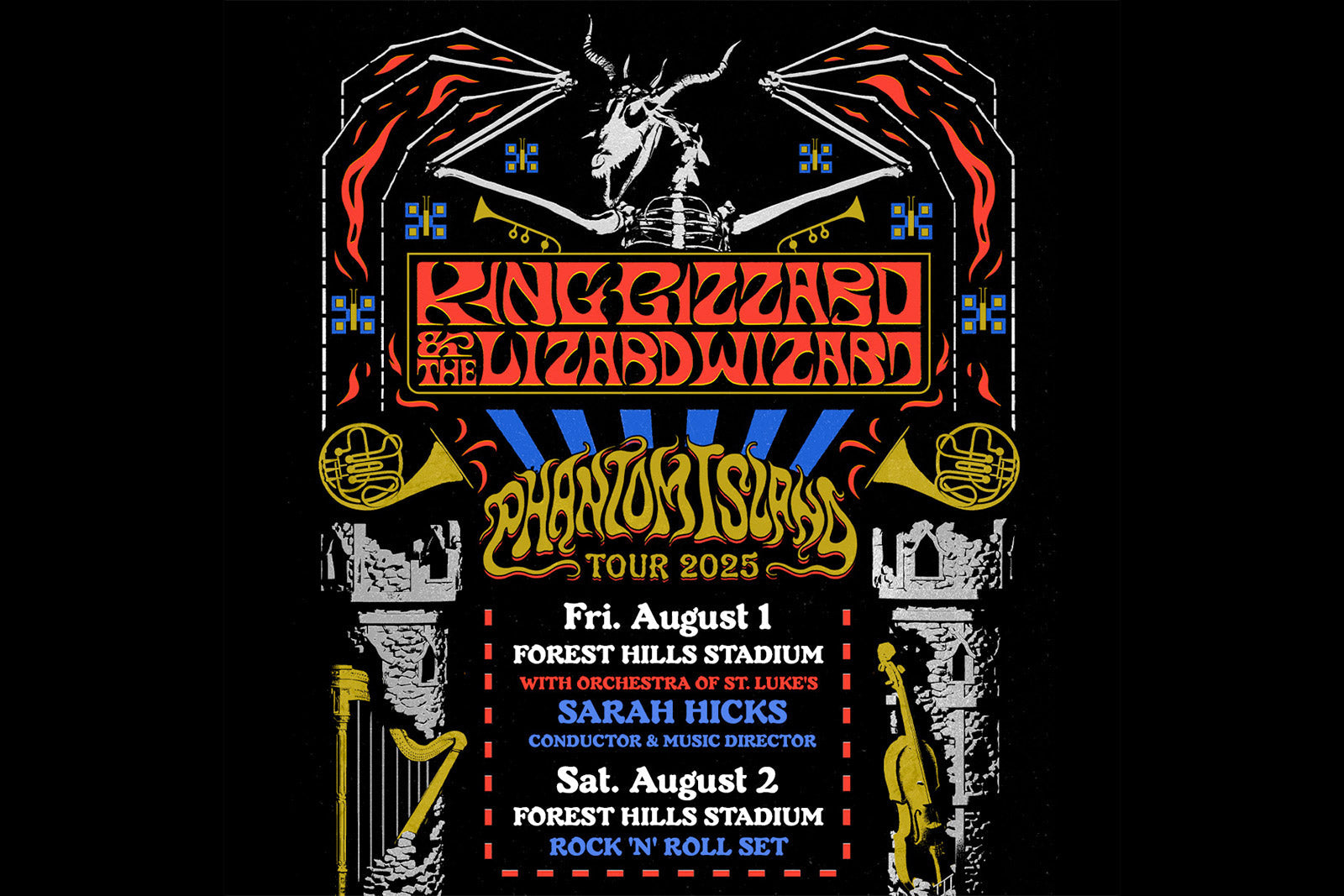 Tickets on sale for King Gizzard & The Lizard Wizard’s 2025 Forest Hills Stadium shows
