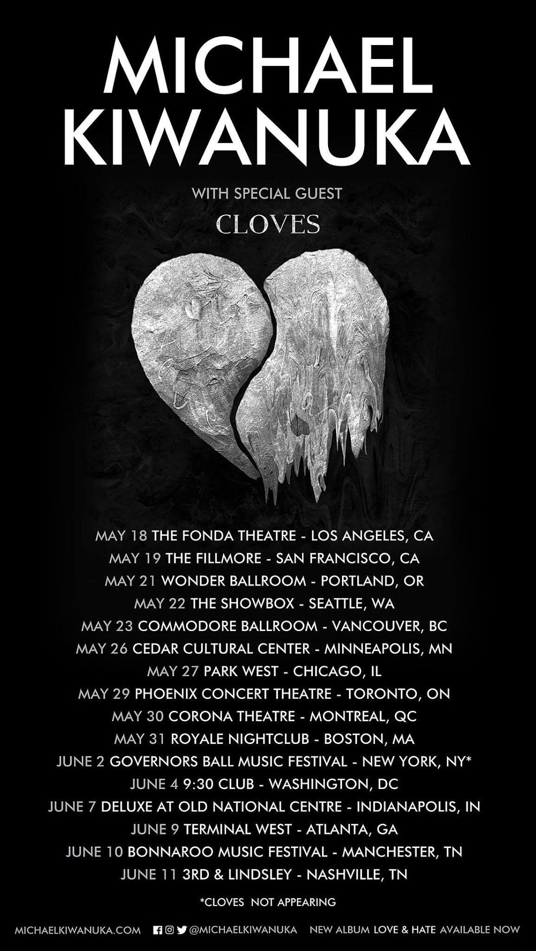 Michael Kiwanuka announces rescheduled North American tour dates