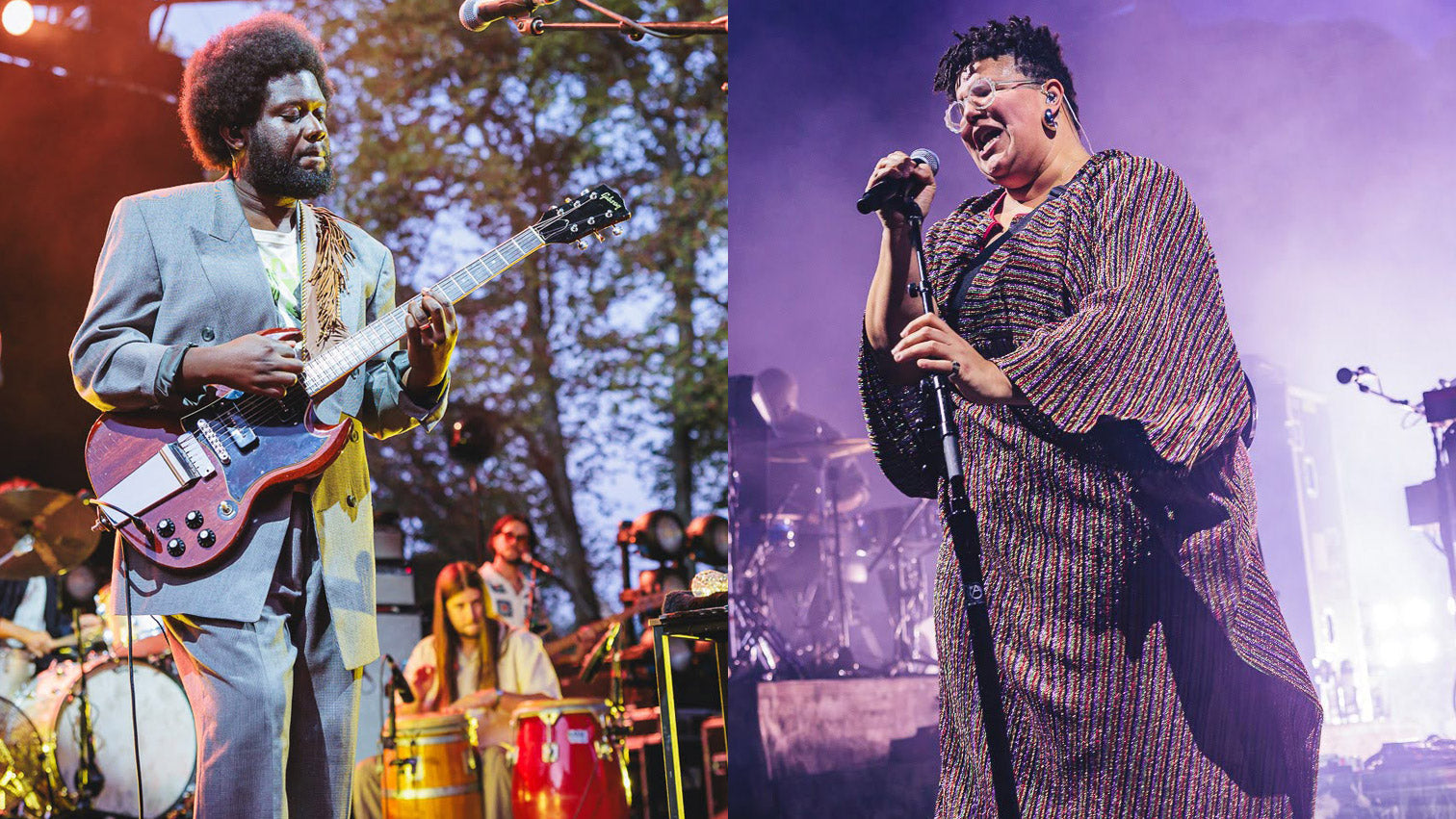 Brittany Howard & Michael Kiwanuka played SummerStage in Central Park with Yasmin Williams (pics)