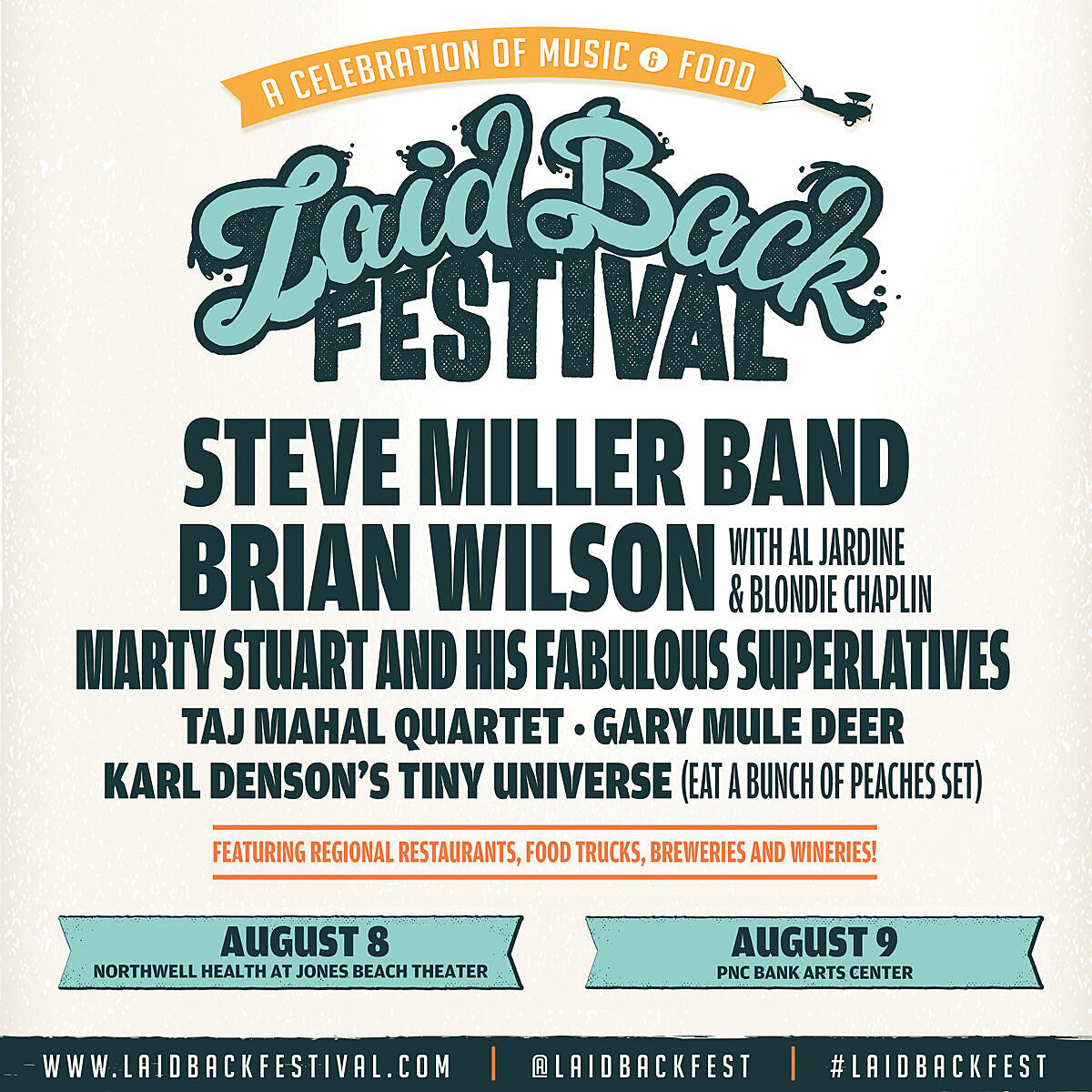 Brian Wilson, Steve Miller, Marty Stuart & more playing NYC-area Laid Back fests