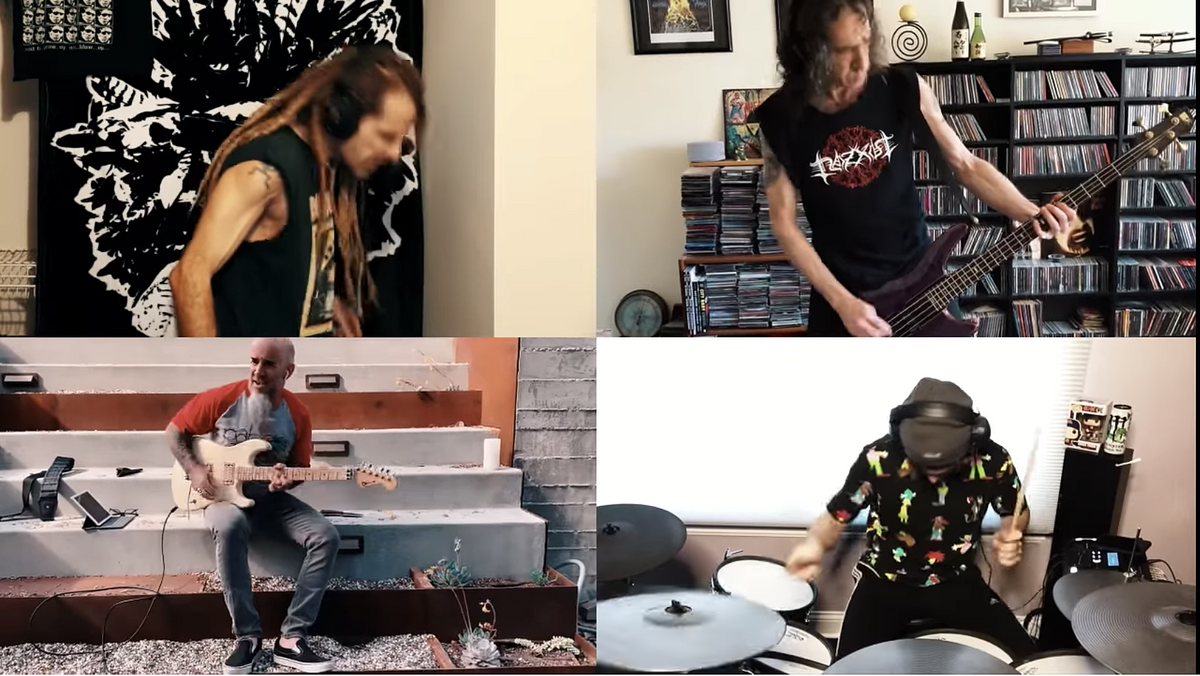 watch Lamb of God, Anthrax & Nuclear Assault members cover Discharge in lockdown