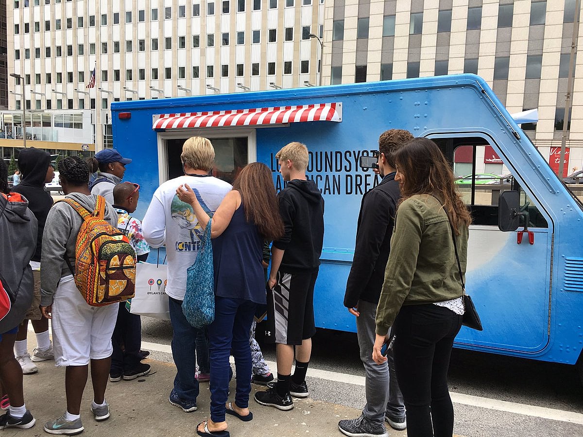 LCD Soundsystem have an ice cream truck at Lollapalooza