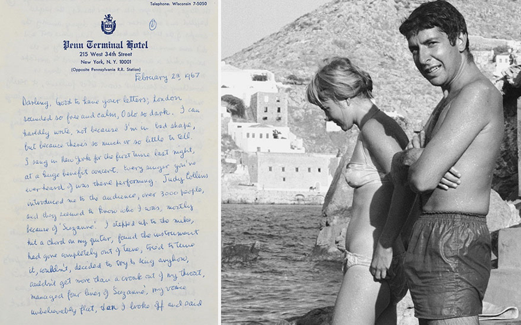 Leonard Cohen love letters to Marianne go for nearly $1 million at auction