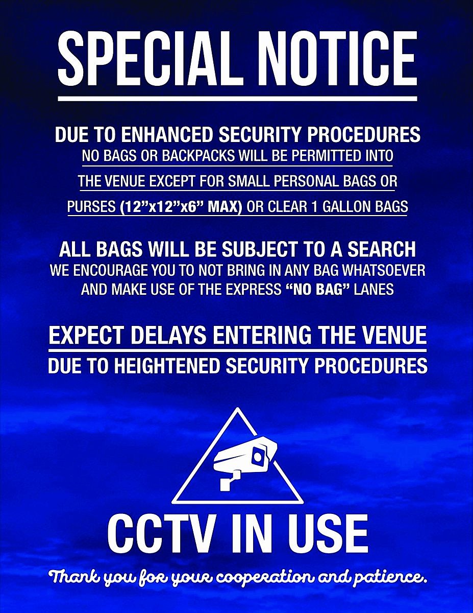 Sasquatch Fest & all Live Nation events on heightened security
