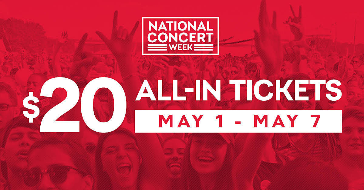 Live Nation offering $20 all-in tickets to nearly 3000 shows this summer