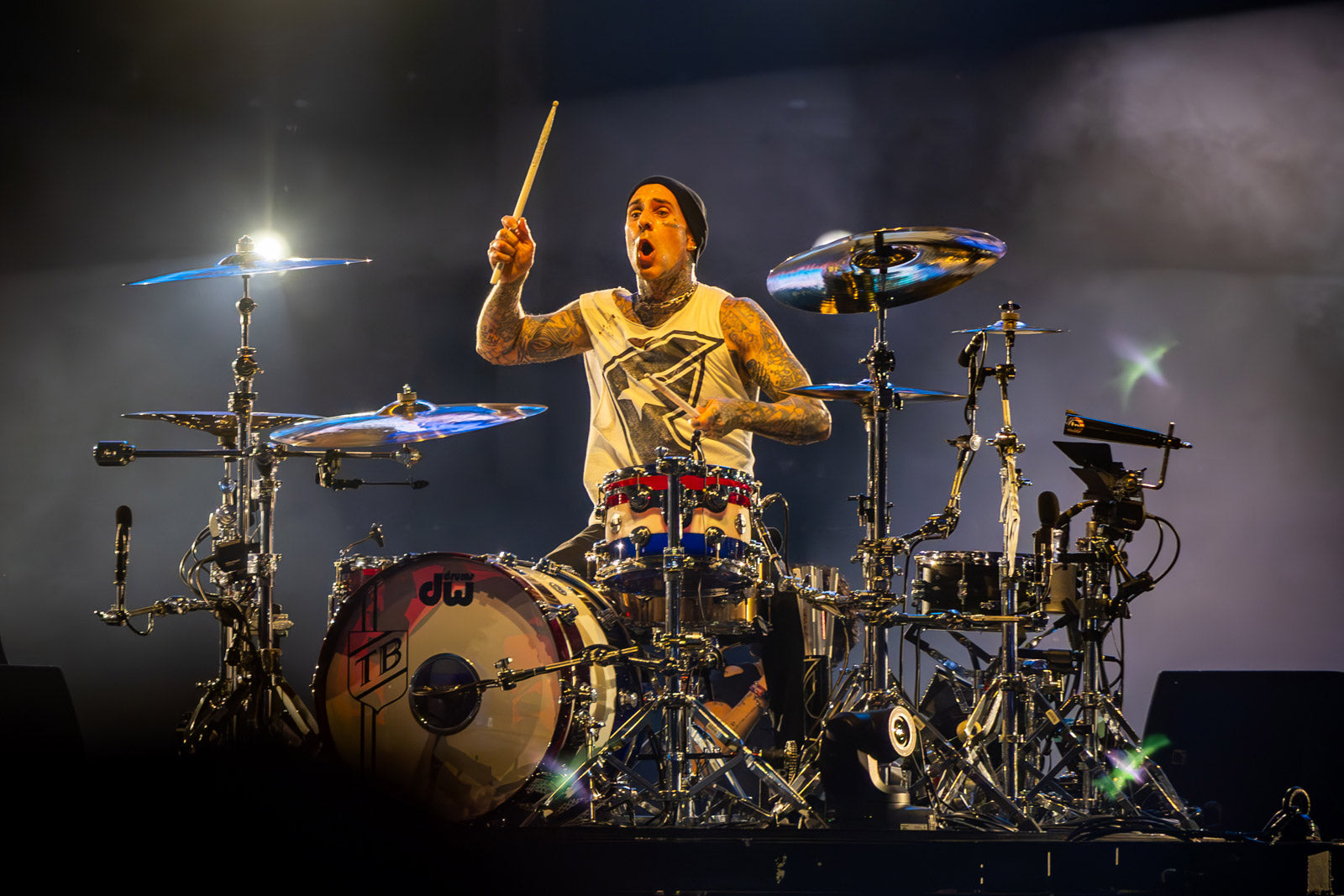 blink-182’s Travis Barker selling drum kits & more on Reverb
