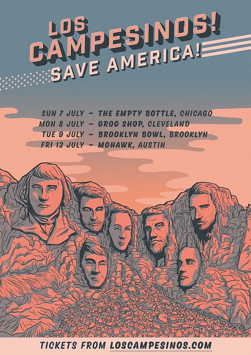 Los Campesinos! announce “Save America!” summer tour