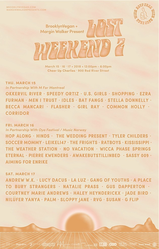 BrooklynVegan @ SXSW 2018 (3 day parties, 2 at night, now with Bodega)