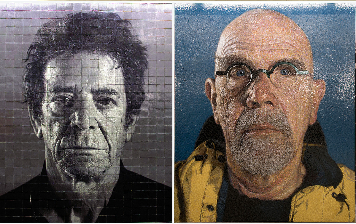 Chuck Close portraits of Lou Reed, Philip Glass & more featured on NYC’s new 2nd Ave Subway line