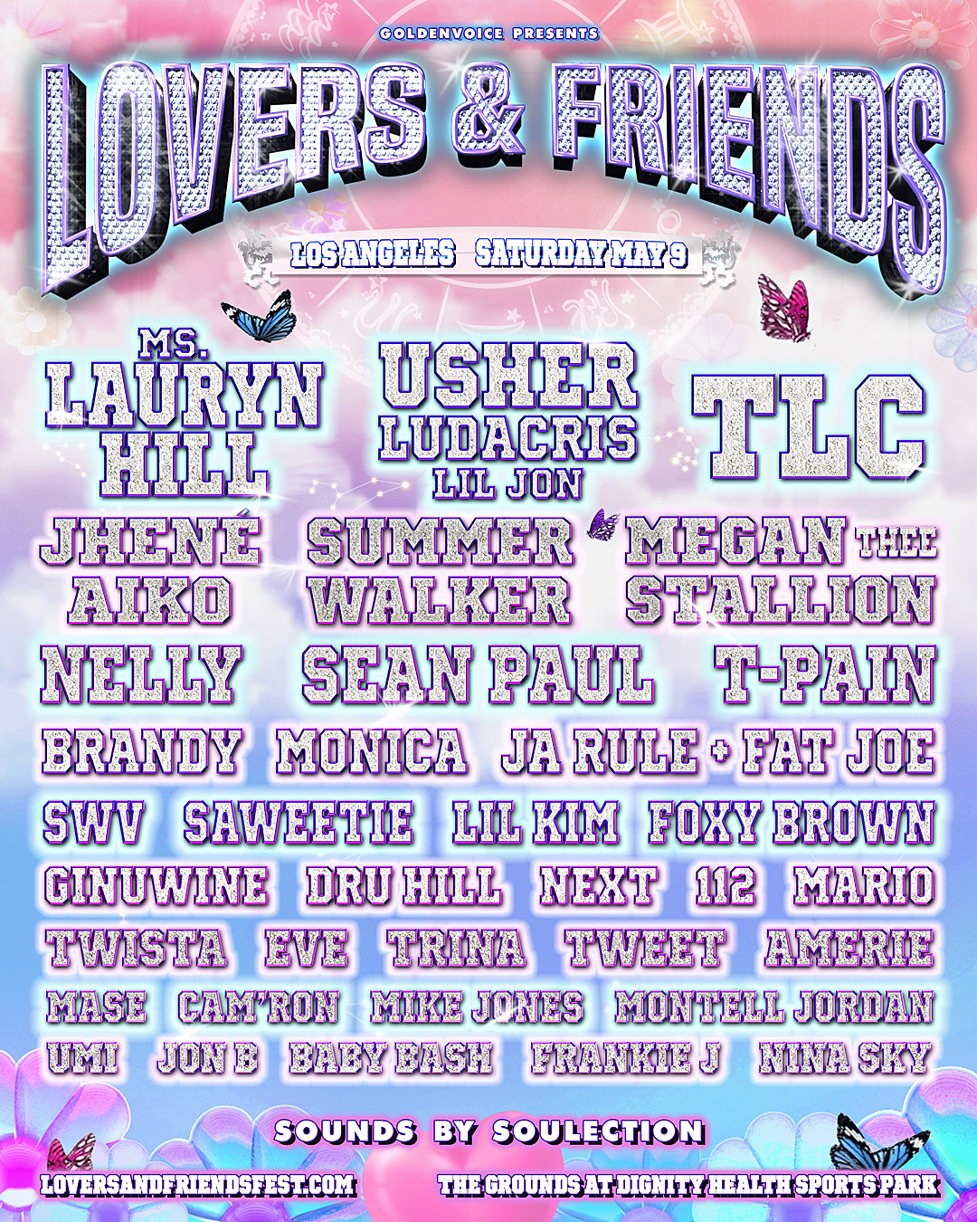 Lovers & Friends Festival 2020 (Lauryn Hill, Usher/Ludacris/Lil Jon, TLC, more)