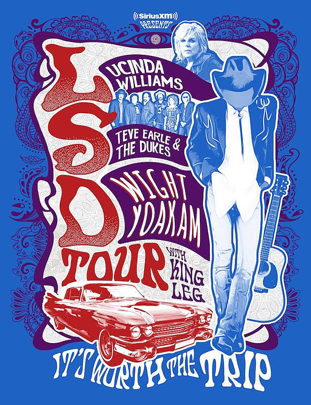 Lucinda Williams, Steve Earle & Dwight Yoakam going on “LSD Tour”