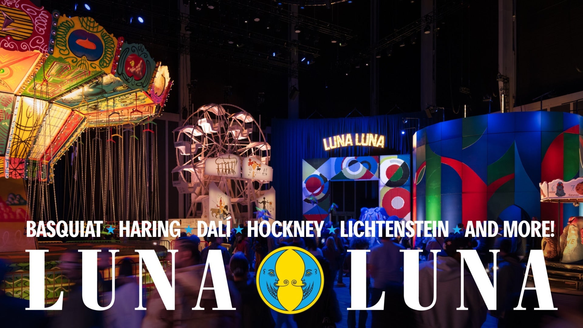 Luna Luna, the restored ’80s pop-art carnival ft. Basquiat, Haring, Lichtenstein, Dalí, currently restaged at NYC’s The Shed