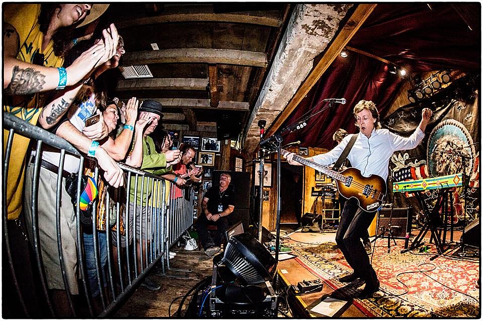 Paul McCartney played a very intimate show between weekends of Desert Trip (which starts again today)