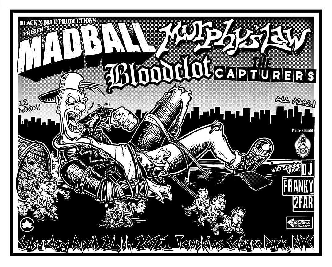 Hardcore shows in Tompkins Square Park are back (Madball, Murphy’s Law & Bloodclot this month)