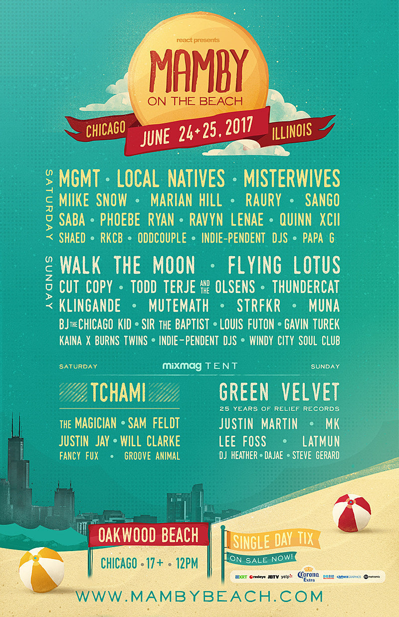 Chicago beachside festival Mamby lineup: MGMT, FlyLo, Cut Copy, Todd Terje, more