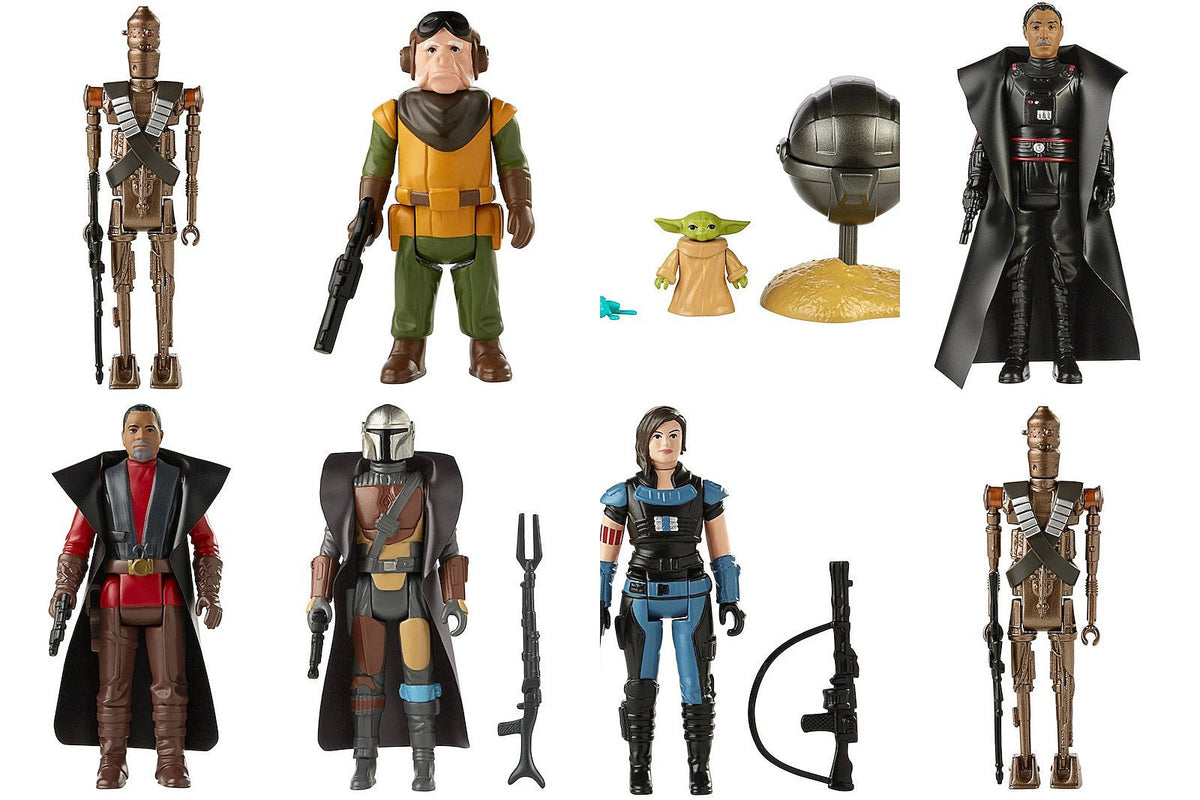 The Mandalorian retro-style Star Wars action figures on the way (S2 starts this week)