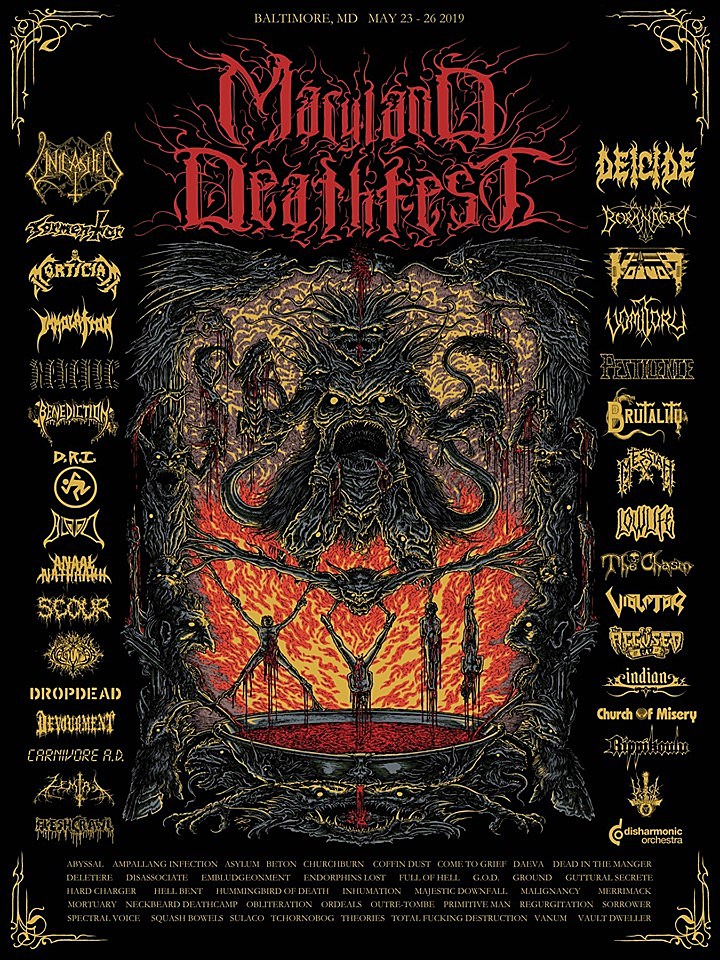 Maryland Deathfest 2019: final lineup & schedule (Cro-Mags “JM” dropped off)