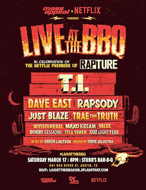 Mass Appeal bringing BBQ to SXSW w/ T.I. & more; Trae the Truth drops new song
