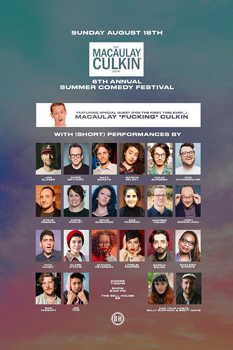 Macaulay Culkin appearing at Brett Davis ‘Macaulay Culkin Show’ for 1st time ever