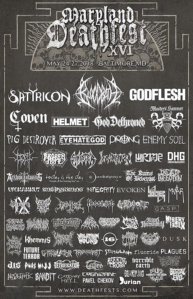 Inquisition no longer playing Maryland Deathfest (and other lineup updates)