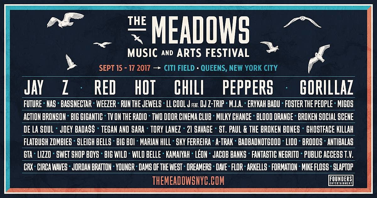 The Meadows announces 2017 daily lineups & single day tix