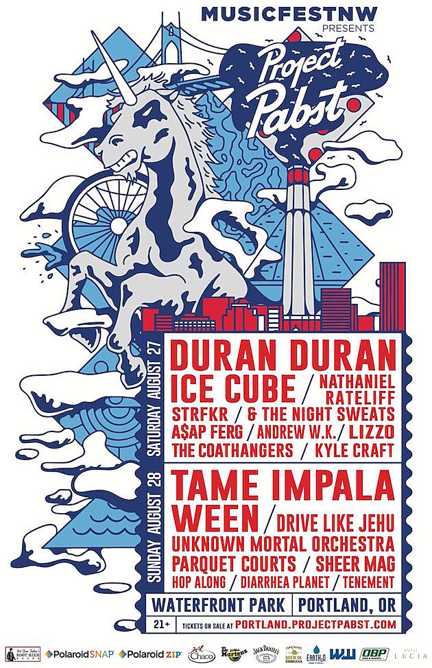 MusicFestNW Project Pabst lineup: Tame Impala, Ween, Duran Duran, Ice Cube, Drive Like Jehu & more
