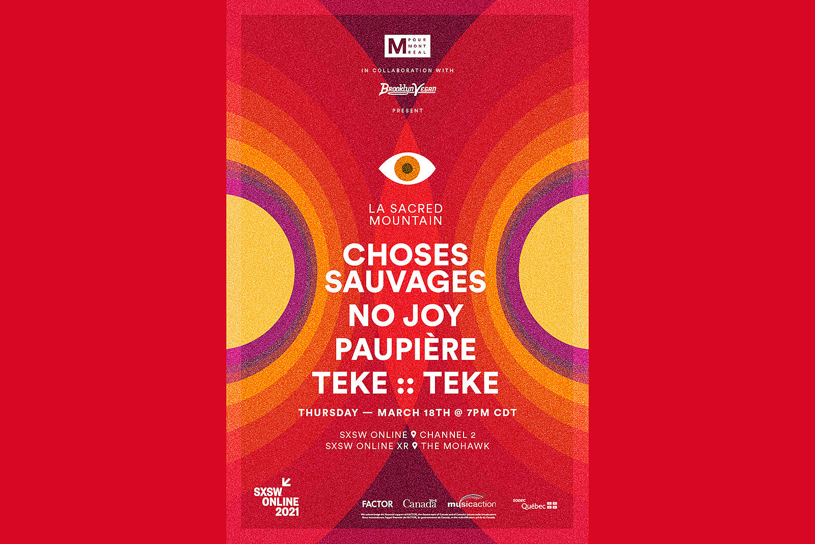 BrooklynVegan & M for Montreal virtual 2021 SXSW showcase w/ No Joy, Teke::Teke & more