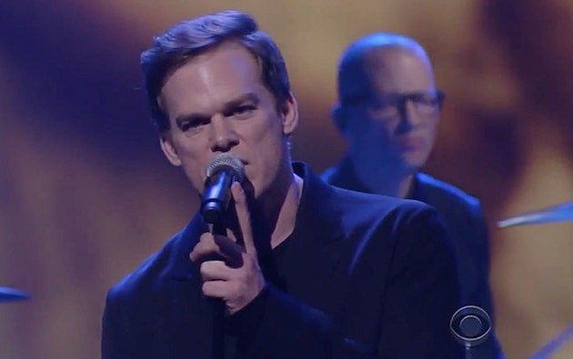 watch Michael C Hall perform David Bowie’s new single “Lazarus” on ‘The Late Show with Stephen Colbert’